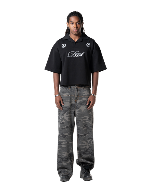 duo club polo black